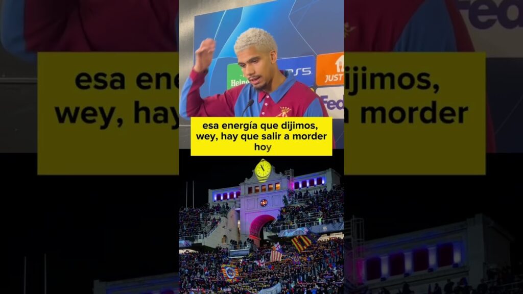 🎙️ Nuestra pregunta a Ronald #Araujo