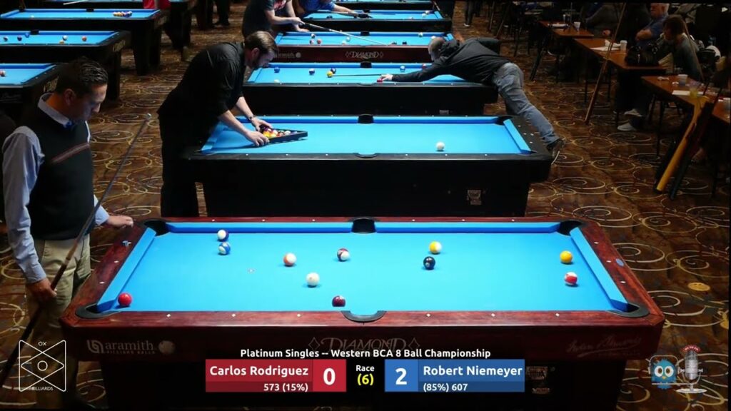 Carlos Rodriguez vs Robert Niemeyer - Platinum Singles - 2023 Western BCA 8 Ball Championship