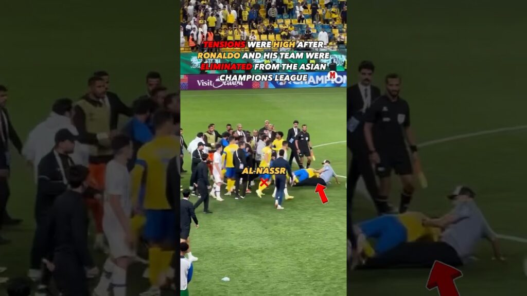 #AlNassr players were frustrated after their elimination and this is what happened… 😡  #CR7