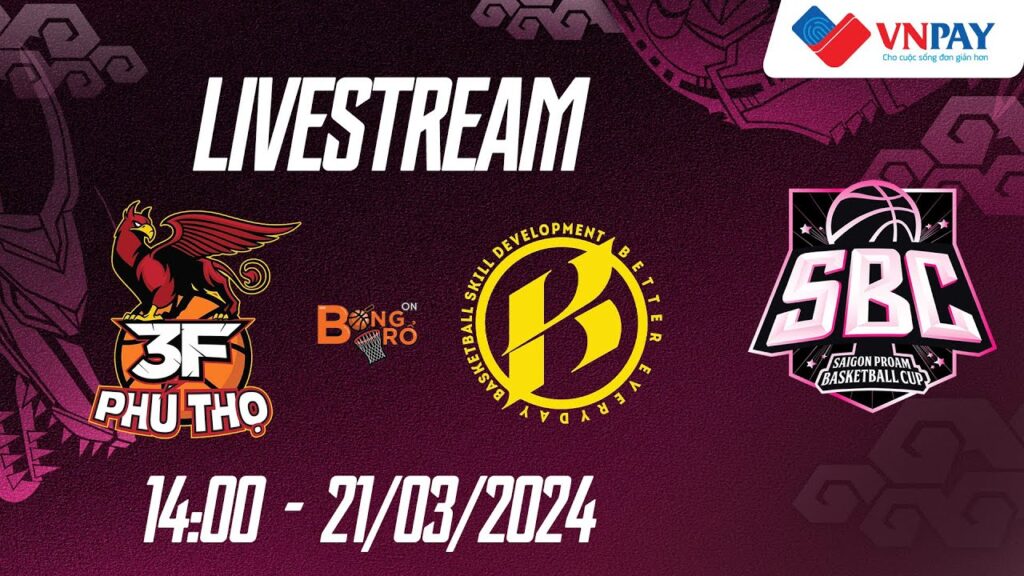 🔴Livestream: Phú Thọ 3F - Kimban Hoops | Saigon ProAm Basketball Cup 2024 (SBC 2024) #VNPAY