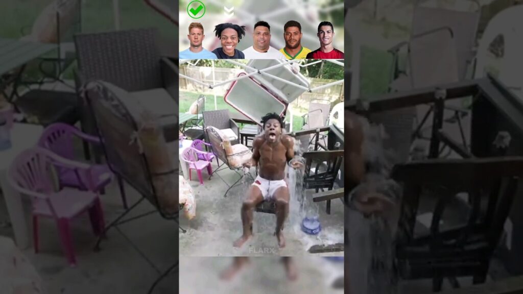 De Bruyne VS Ishowspeed VS Ronaldo Nazario VS Hulk VS Ronaldo : Ice Bucket Challenge 🥶🧊😂