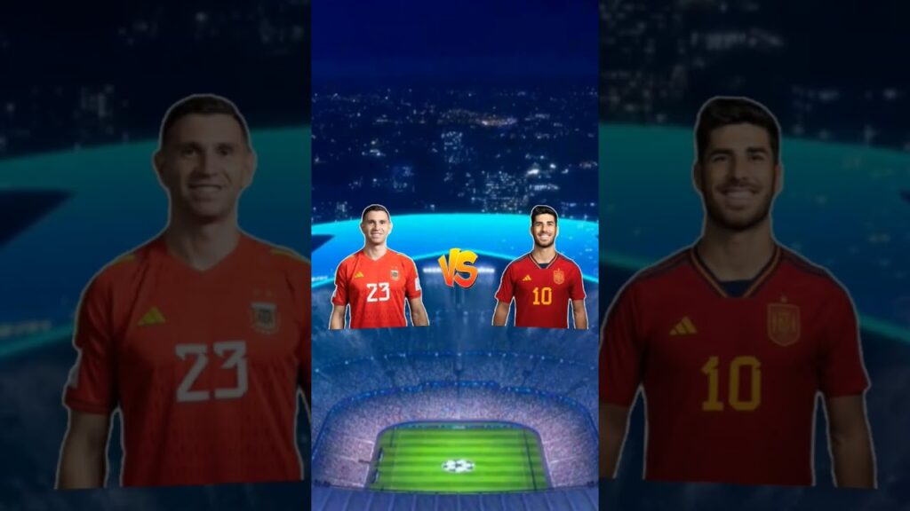 Argentina trio (Martinez & Di maria & Messi)🆚Spain trio (Unai Simon & Gavi & Marcelo)💥😎😎