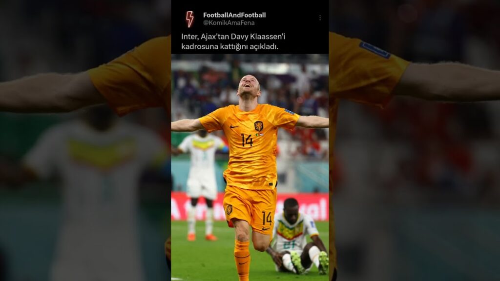 Inter, Ajax'tan Davy Klaassen'i transfer etti #futbol #football