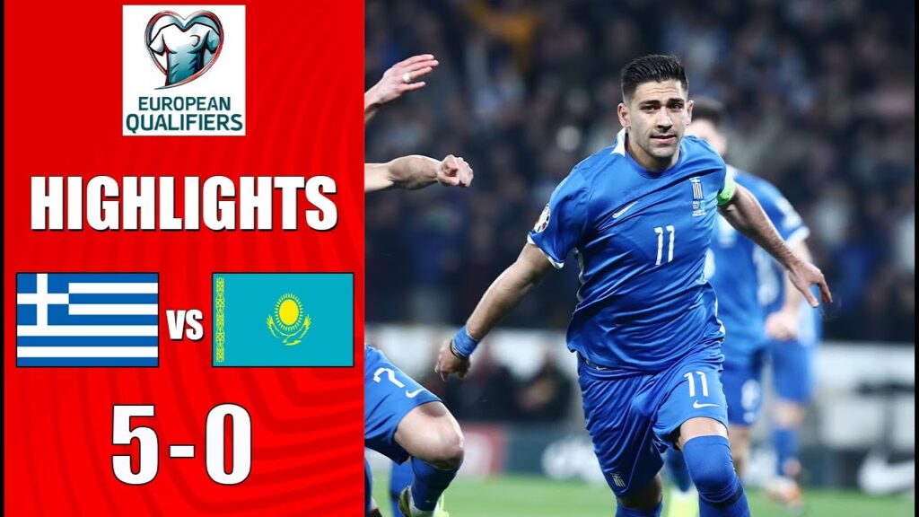 Anastasios Bakasetas Goal | Greece vs Kazakhstan 5-0 Extended Highlights | UEFA EURO Qualifiers 2024