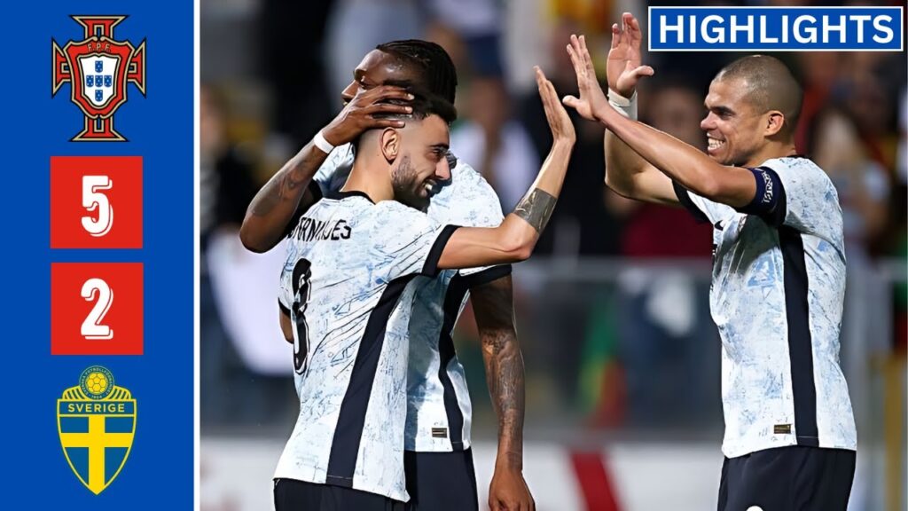 🔴Portugal thrash Sweden (5-2): Rafael, Nunes, Bruno, Bruma, Ramos as Ronaldo rested.