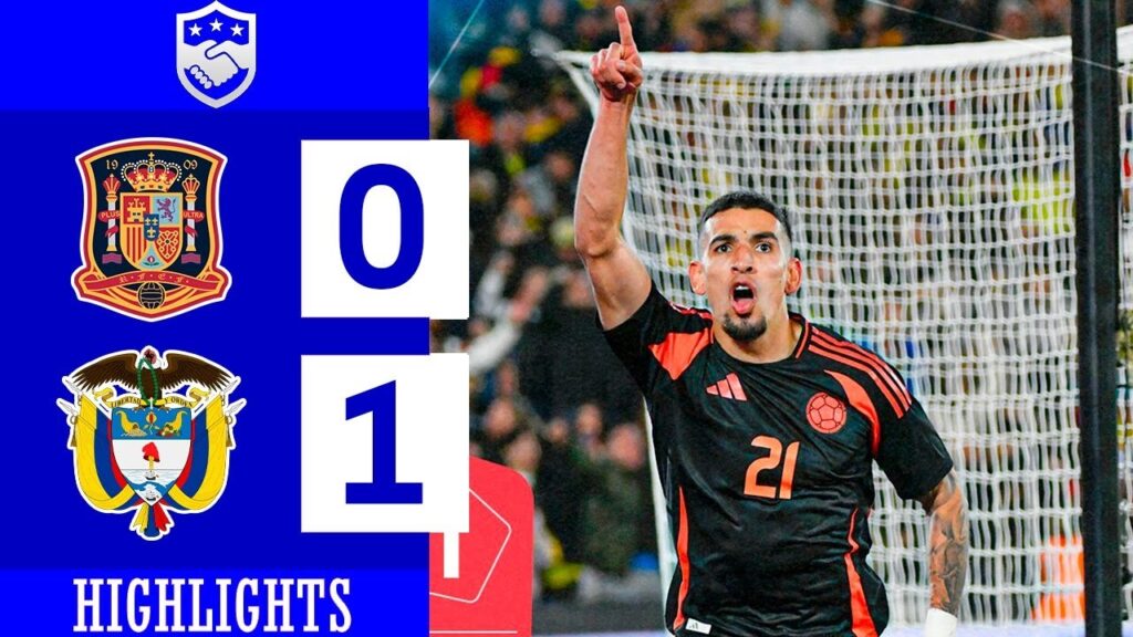 Gol de Vorley de Daniel Muñoz | España vs Colombia 0-1 Resumen y Goles | Amistoso Internacional 2024