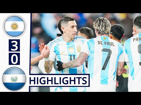 🔵Argentina vs El Salvador (3-0) HIGHLIGHTS: Romero, Enzo & Lo Celso GOALS!