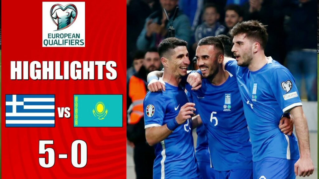 Greece vs Kazakhstan 5-0 Extended Highlights | UEFA EURO Qualifiers 2024