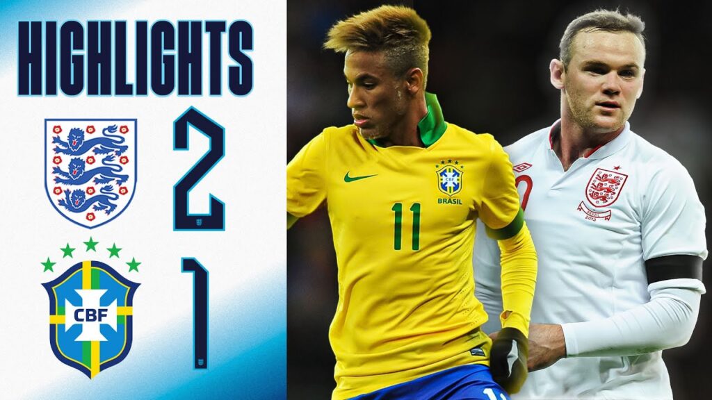 England 2-1 Brazil | Hart Penalty Heroics v Ronaldinho, Rooney & Lampard On Target | Highlights