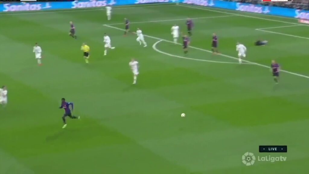 Ousmane Dembele shows insane speed against Real Madrid