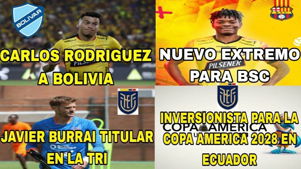 CARLOS PACO RODRIGUEZ A BOLIVIA|NUEVO EXTREMO PARA BSC|JAVIER BURRAI TITULAR EN LA TRI