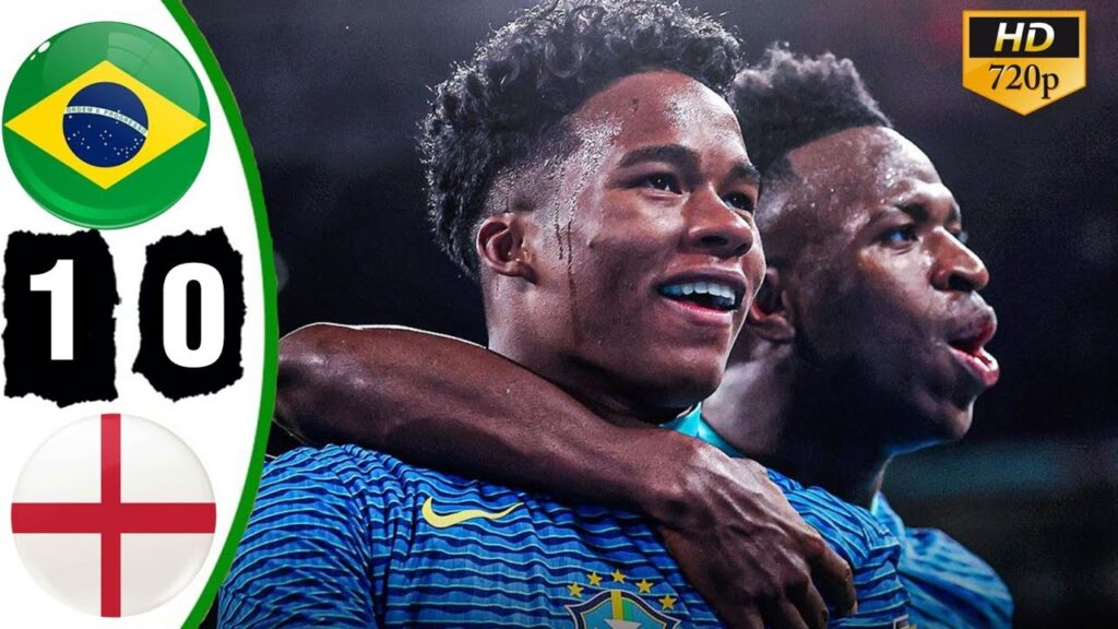 England vs Brasil 0-1 Highlights & All Goals 2024 - Endrick Goal🔥