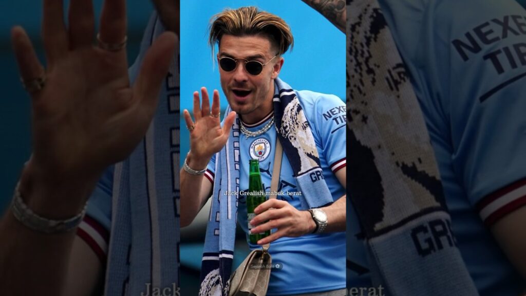 Perayaan juara ala Grealish 🍻