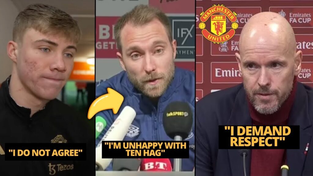 HOJLUND DEFENDS CHRISTIAN ERIKSEN AFTER CONTROVERSIAL MISSING MINUTES! MAN UNITED NEWS