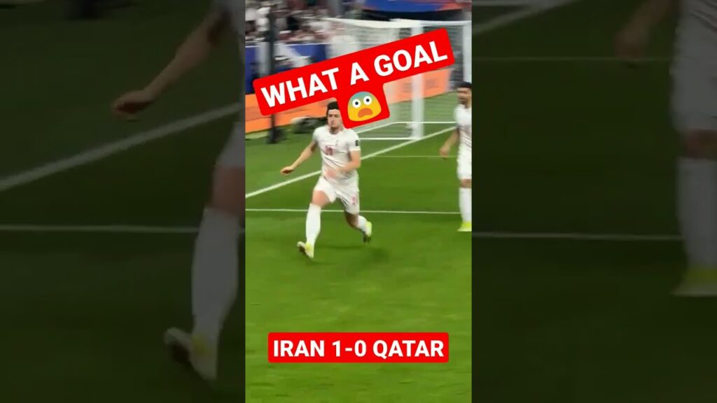 GOAL SALTO SPEKTAKULER AZMOUN‼️IRAN UNGGULI QATAR #shorts #football #goals