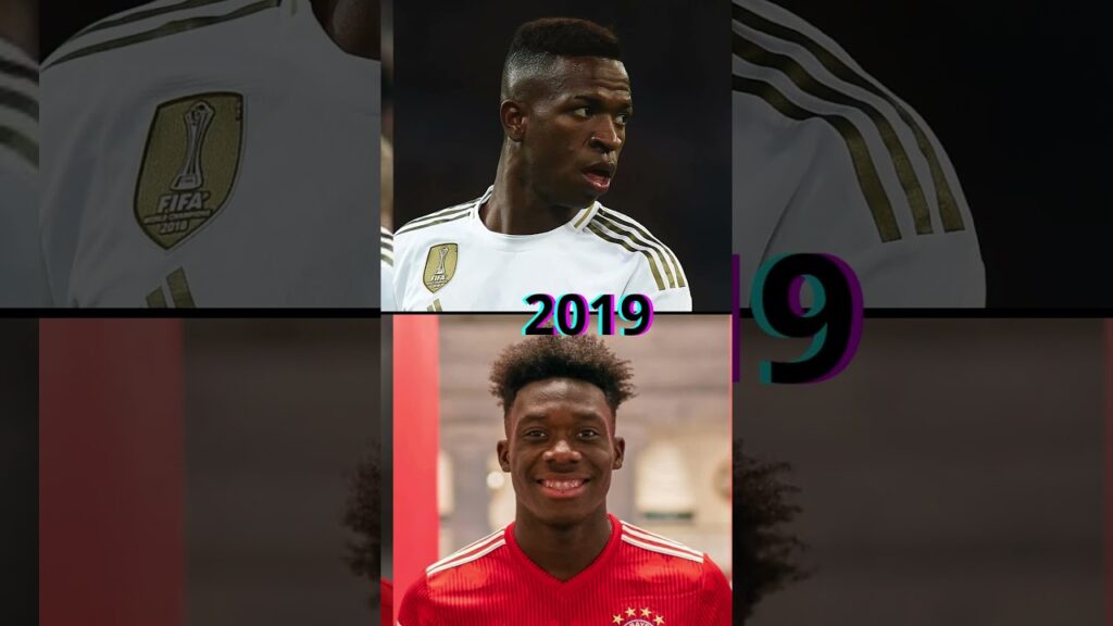 Vinicius Jr. 🆚 Alphonso Davies Evolution #vinicius  #davies   #football #shorts #futbol #futebol