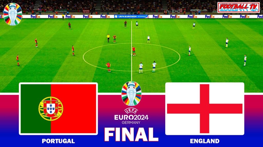 PORTUGAL vs ENGLAND | UEFA EURO 2024 FINAL | Full Match & All Goals | PES GAMEPLAY PC