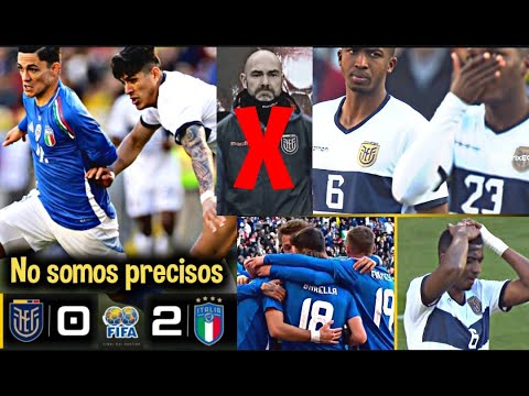 ECUADOR CAE ANTE ITALIA!! FÉLIX SÁNCHEZ BAS DEBE IRSE 🤦 DESTACA MÁS LO INDIVIDUAL, QUE LO COLECTIVO