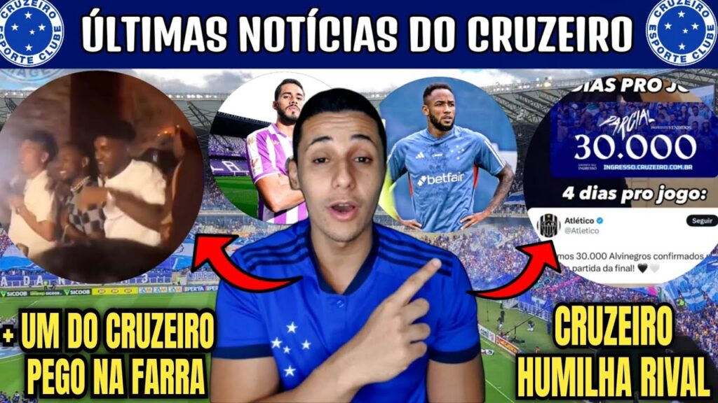CRUZEIRO HUMILHANDO O ATLÉTICO MG NA VENDA DOS INGRESSOS ! JOSÉ CIFUENTES NA FARRA E RAFA SILVA.