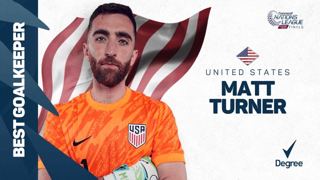 Best Goalkeeper Award: Matt Turner | Presented by Degree