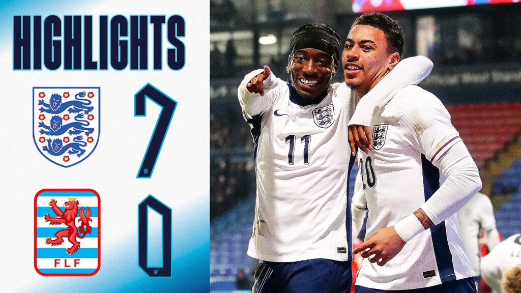England U21 7-0 Luxembourg U21 | Clinical Young Lions Put SEVEN Past Luxembourg | Highlights
