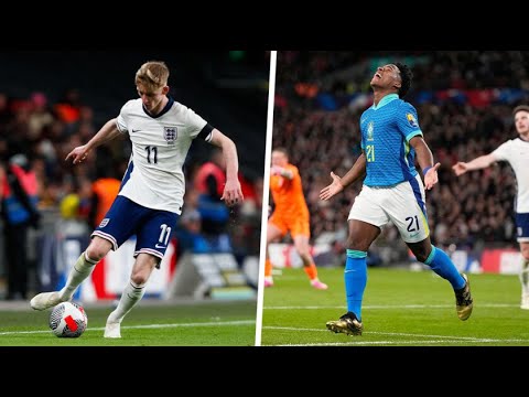 England 0-#1 Brazil@ | Endrick@ Scores@Highlights