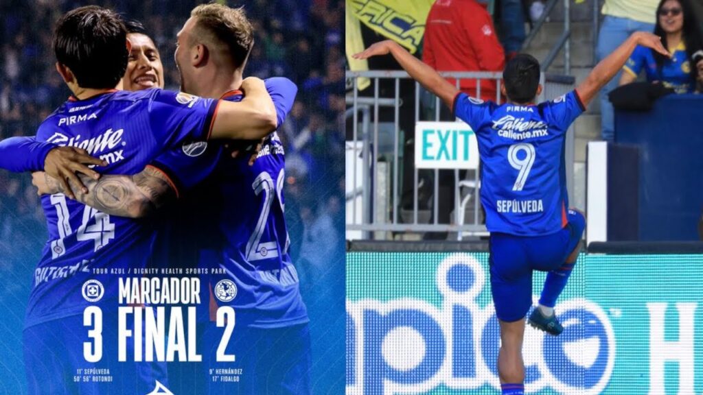 Cruz Azul DERROTA al América en PARTIDAZO en los Estados Unidos. Fue un Baile y Fiesta Azul