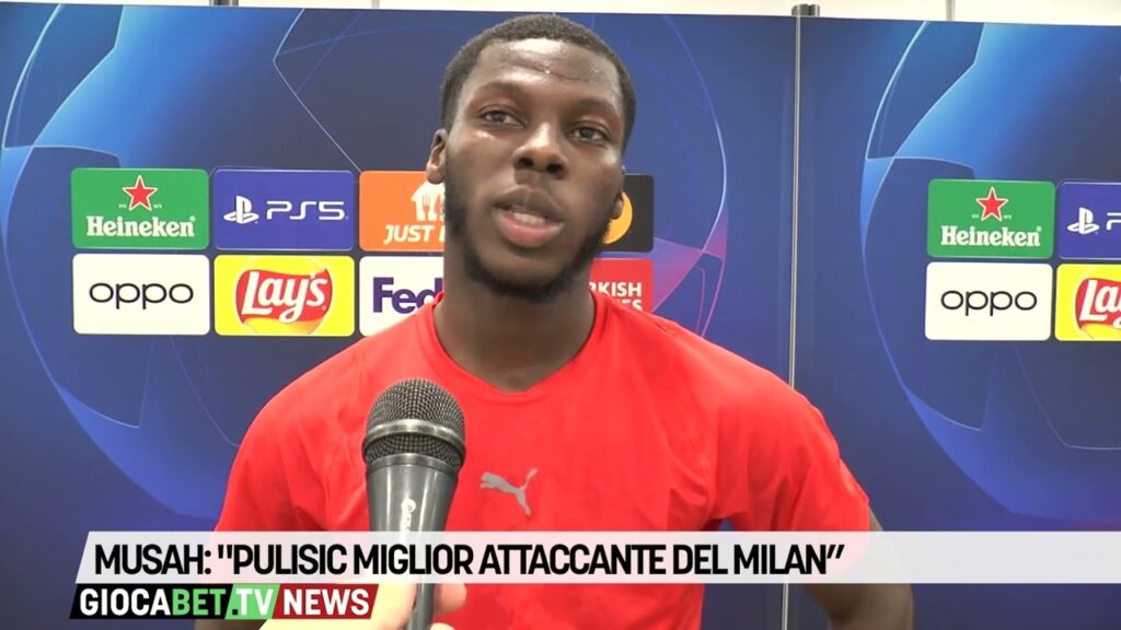 Serie A - Musah: "Pulisic miglior attaccante del Milan”