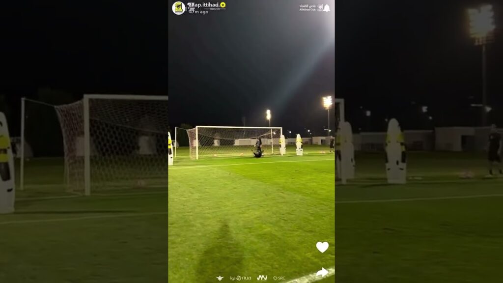 عبدالرحمن العبود يكسر العارضة في مران اليوم