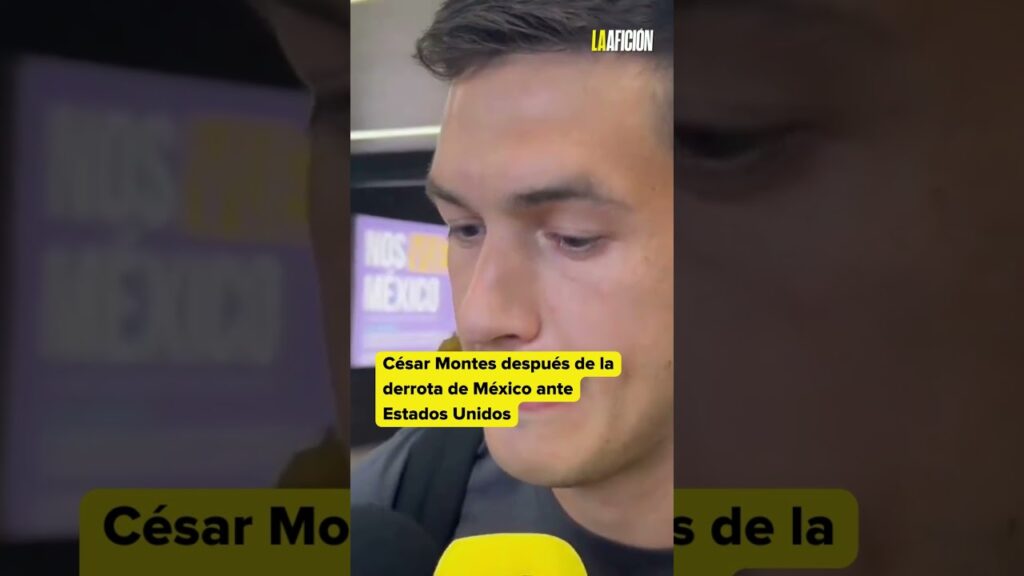 "EU nos superó y DOLIÓ": César Montes después de la derrota de México en la Nations League