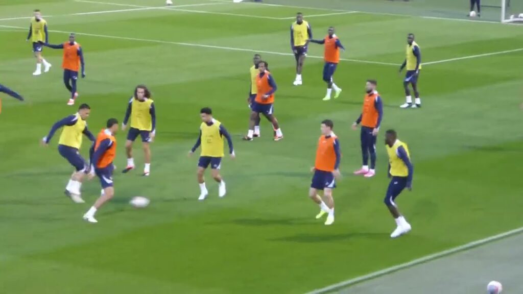Olivier Giroud ● Randal Kolo Muani ● Ousmane Dembélé ●Training French Team (19/03/2024)