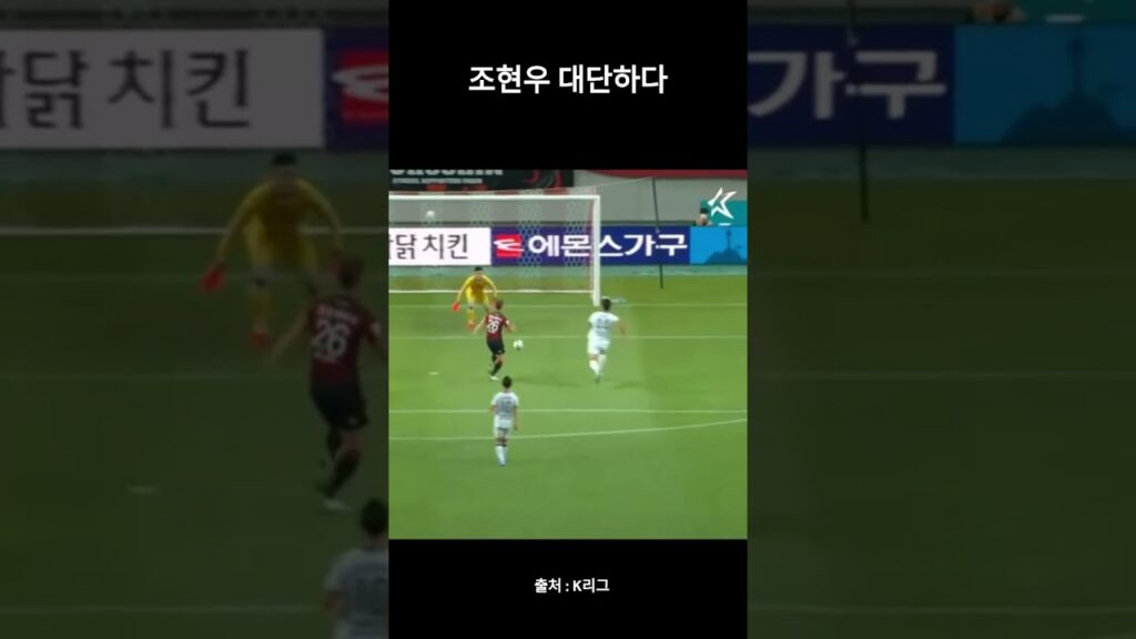 조현우 진짜 대단하다 끝까지 공을 보고 막아내네 #k리그 #축구 #조현우