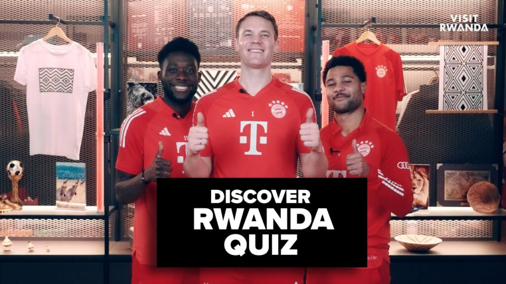 “What was No.2 again?” 😂 Neuer, Gnabry & Davies compete in the #DiscoverRwanda Quiz