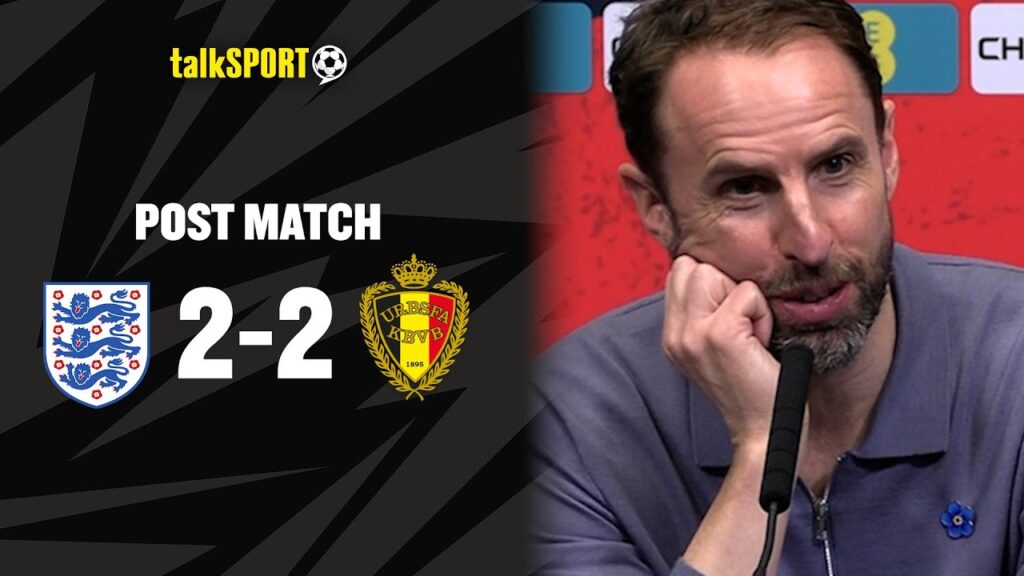 Gareth Southgate Gives His REACTION To England's Late Equaliser Vs Belgium That Made It 2-2! 🔥👀