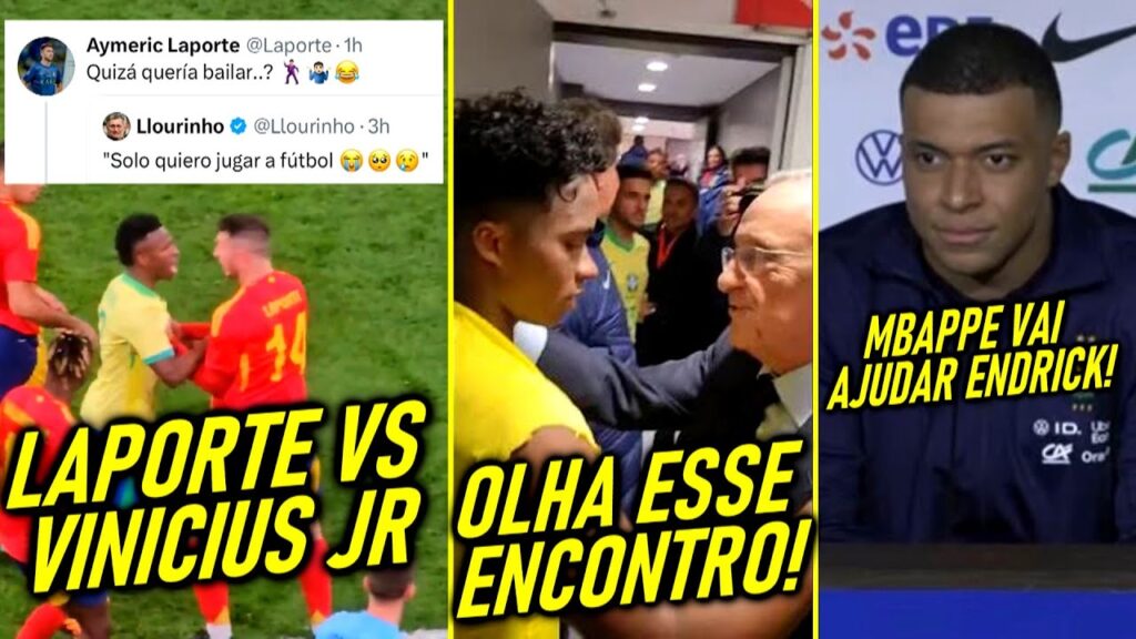 EITA!   PRESIDENTE FALOU ISSO pra ENDRICK e MBAPPE VAI AJUDAR ESTRELA! - LAPORTE PROVOCA VINI JR!