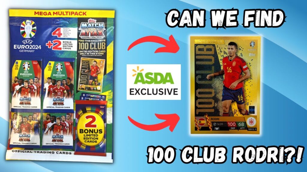 Topps Match Attax Euro 2024 Mega Multipack opening! Can we find the Rodri 100 CLUB!