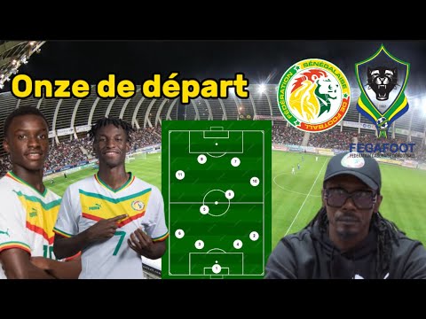 Sénégal vs Gabon : L’équipe probable d’Aliou Cissé ✅ Amara Diouf et Habib Diarra titulaires ?