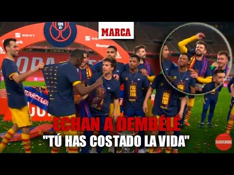 Echan a Dembélé de una foto con jugadores de La Masía: "¿Tú? Que tú has costado la vida" I MARCA