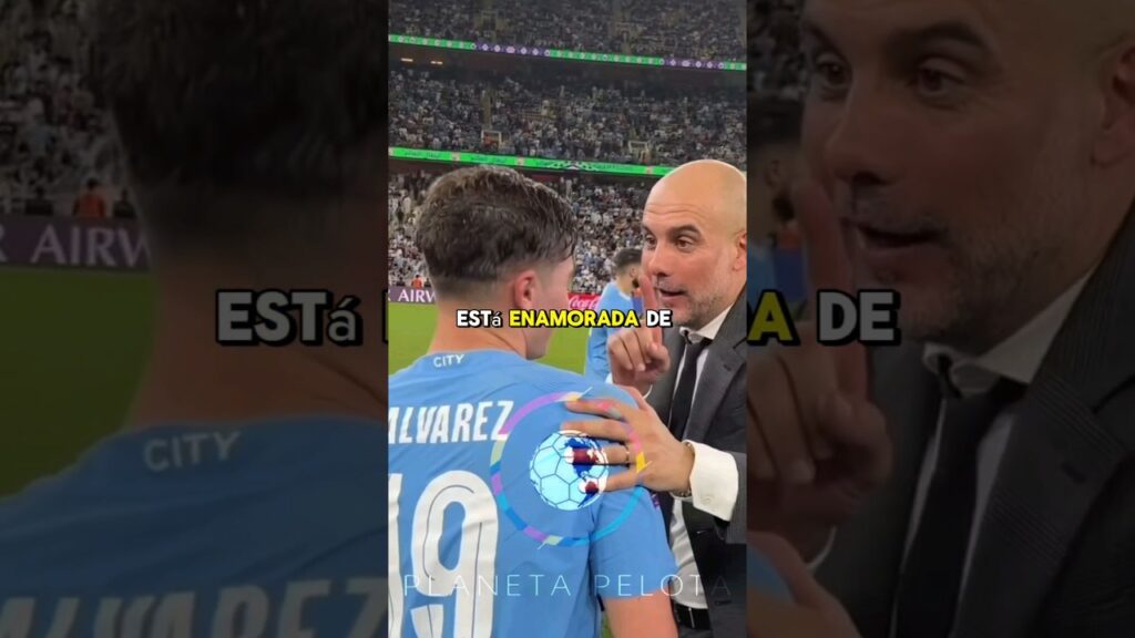 La hija de Guardiola se ha enamorado de Julián Álvarez. #alvarez #guardiola #city #futbol #noticias