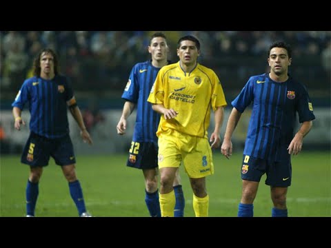 Villarreal 3 FC Barcelona 0 El día que Román se vengó de 'su' Barça. 9/1/05 #riquelme #fcbarcelona