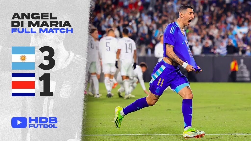 𝑨𝒏𝒈𝒆𝒍 𝑫𝒊 𝑴𝒂𝒓𝒊𝒂 vs 𝑪𝒐𝒔𝒕𝒂 𝑹𝒊𝒄𝒂 | Hizo un golazo de tiro libre y fue la figura del partido 🔥