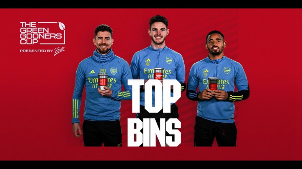 Rice, Jorginho and Jesus take on the Top Bins Challenge! | Arsenal x Ball | Episode 2