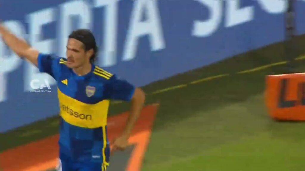 Gol de Edinson Cavani. Boca 1 - Central Norte 0. 32avos. Duodécima edición.