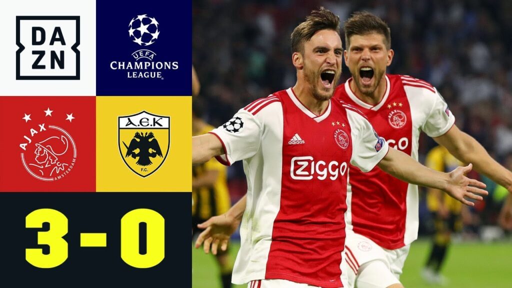 Doppelpack von Nicolas Tagliafico: Ajax Amsterdam - AEK Athen 3:0 | UEFA CL | DAZN Highlights