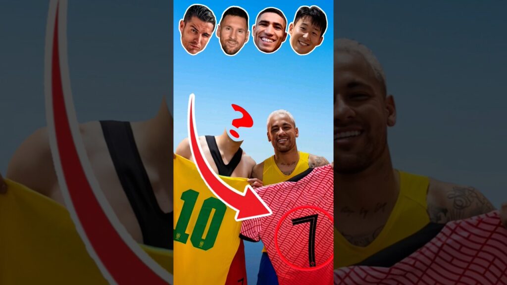 Neymar Jr and mysterious football player🤔🔥 #ronaldo #messi #hakimi #neymar #football #soccer #shorts