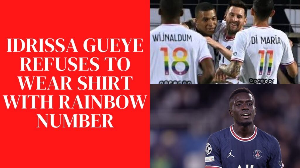 reaction to Idrissa Gueye refusing to wear shirt feauring rainbow colours