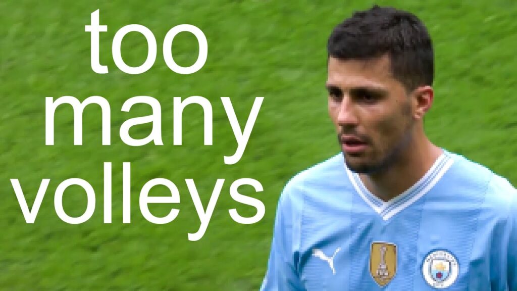 Rodri keeps trying crazy volleys… Rodri keeps trying crazy volleys...