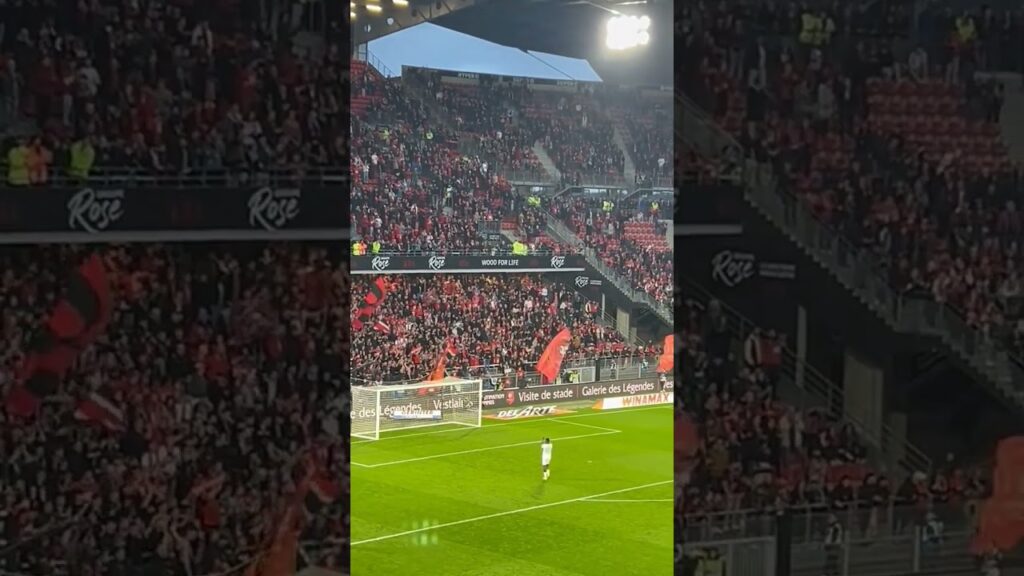 Les supporters rennais n'ont pas oublié Ismaïla Sarr, qui a reçu de chaleureuses salutations❤️#13tv