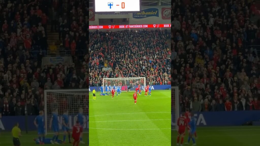 Neco Williams freekick | Wales vs Finland