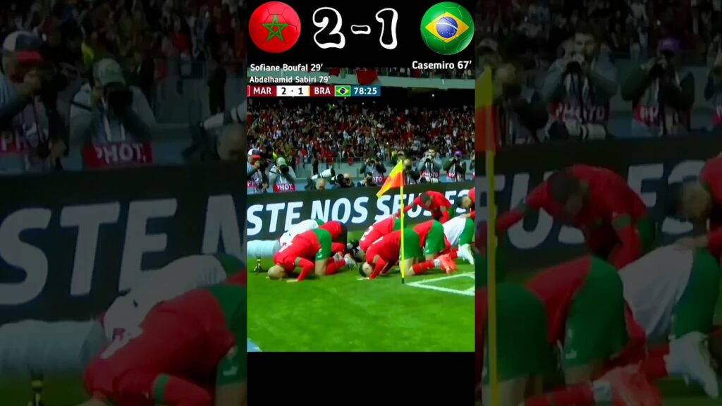 Morocco VS Brazil 2023 Friendly Match Highlights  🔥🔥 #shorts #football #brazil